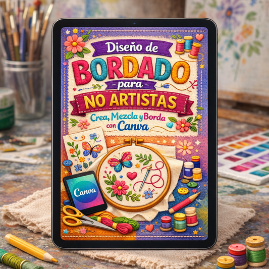 Diseño de Bordado para No Artistas: Crea, Mezcla y Borda con Canva
